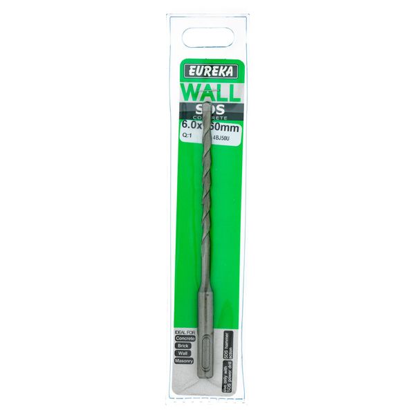 EUREKA DRILL BITS SDS Plus 6 x 160mm Q:1 for Masonry/Concrete 4BJ50U