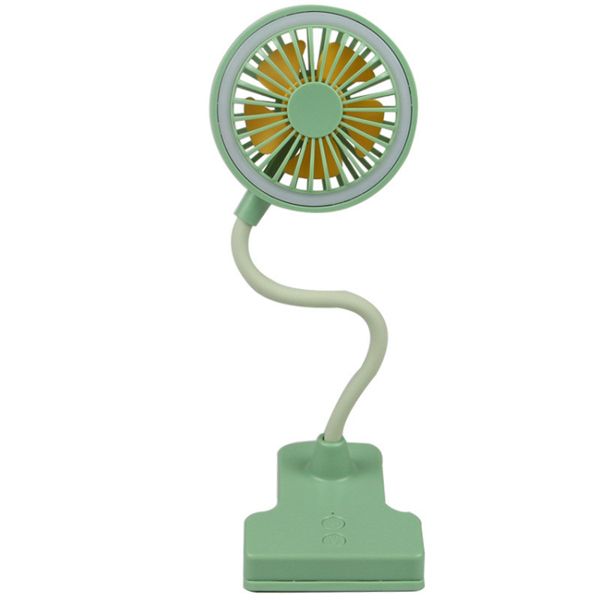 Rechargeable Bendie Clip Fan with Light
