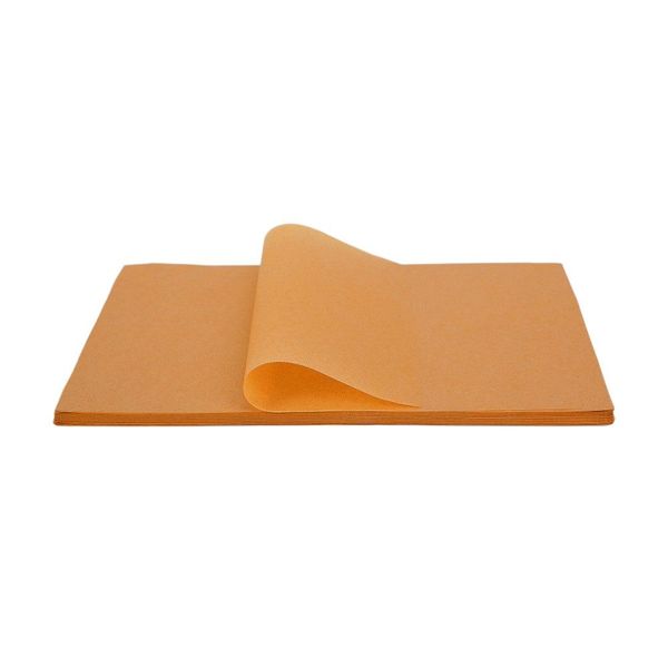Rectangular Parchment Baking Paper - 15cm x 20cm - Brown - 100 Pieces