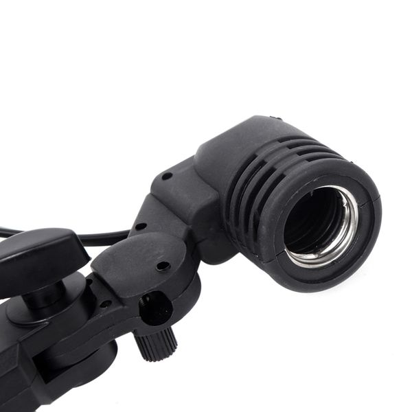 E27 Bulb Holder Socket Flash Swivel Bracket Light Lamp Mount