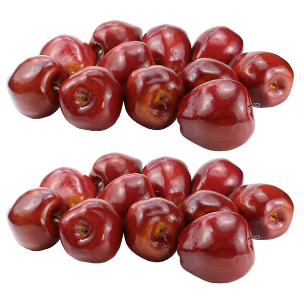 12 Pcs Apples Lifelike Simulation For Still Life Kitchen Decor