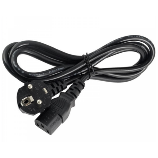 UniQue Euro Plug to IEC 2 Pin Standard Single Head Power Cable 1.8m x 1