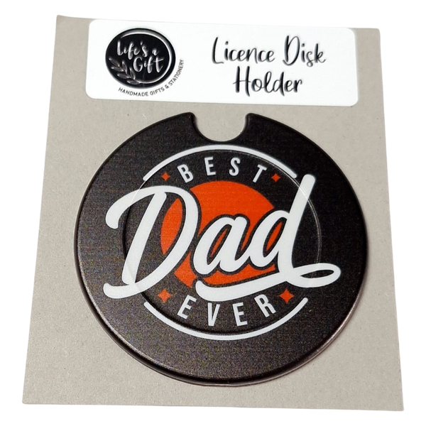 Super Dad Licence Disk Holder
