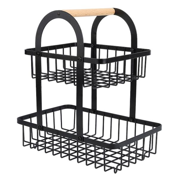 Home Kitchen Fruit 2-tier Basket - Round 29cm