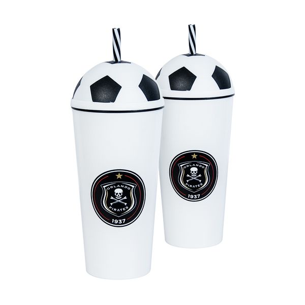 Lumoss - Soccer Tumbler 600ml - 2 Pack Orlando Pirates