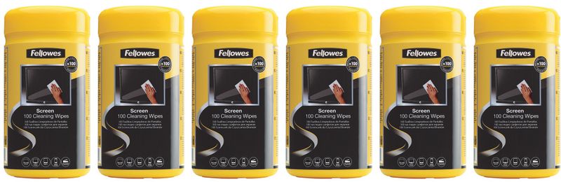 Fellowes Screen Cleaning Wipes 6 Pack