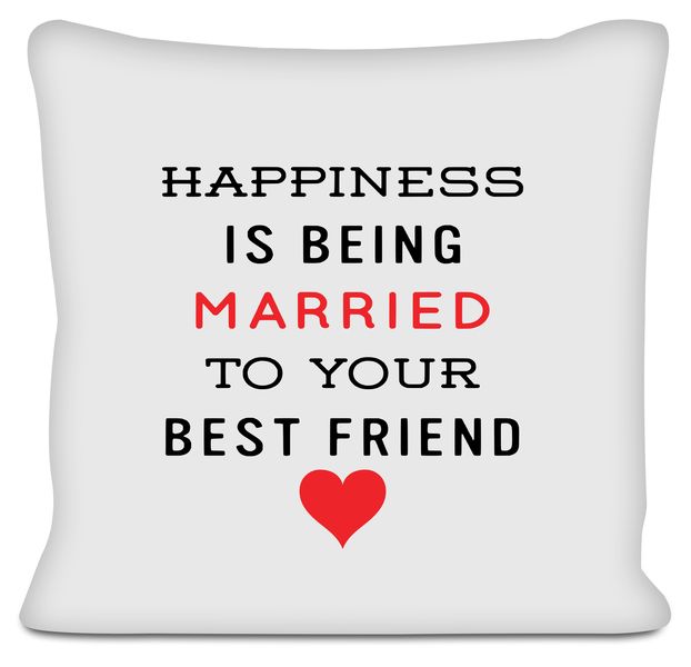 Happiness Anniversary Gift Scatter Cushion