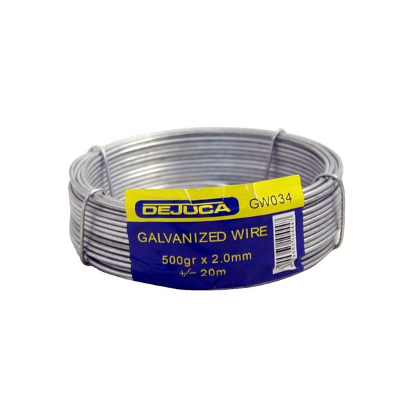Dejuca - Galvanized Binding Wire - 2mm - 500g - 2 Pack