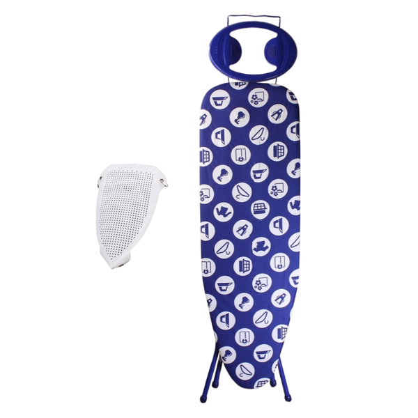 High End Royal 130x34cm Adjustable Ironing Board -with Iron Plate Cover