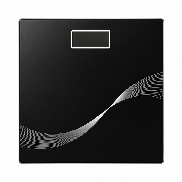 Digital Bathroom Scale with 180kg Capacity &amp; Slim Tempered Glass Platform
