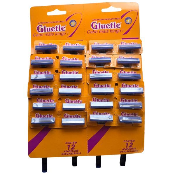 Gluetle - Disposable Razors 2 Blade (24 Bulk Pack)