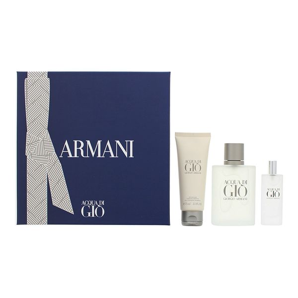 Giorgio Armani Acqua Di Gi 3 EDT Piece Gift Set (Parallel Import)