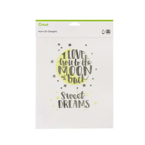 Cricut Iron-On Designs 1-sheet Large Love You To The Moon 2004995
