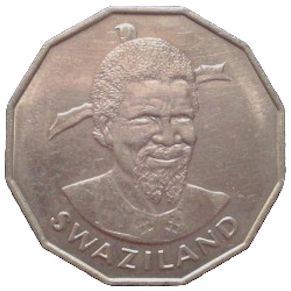 1975 Swaziland 50 Cents Coin