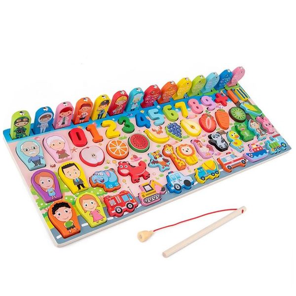 3D Wooden Fishing Puzzle Educational Game-MTC