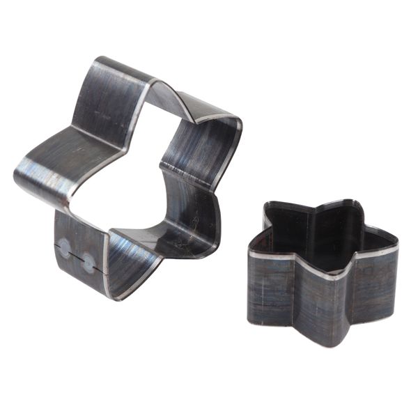 Star Shape Leather Cutting Die, 2Pcs Fabric Craft Punch Cutter Mould Tool