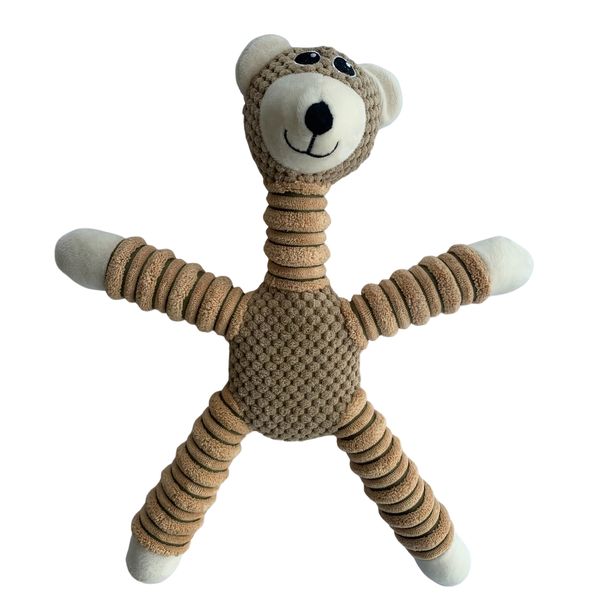 Bear Corduroy &amp; Plush Chew Toy