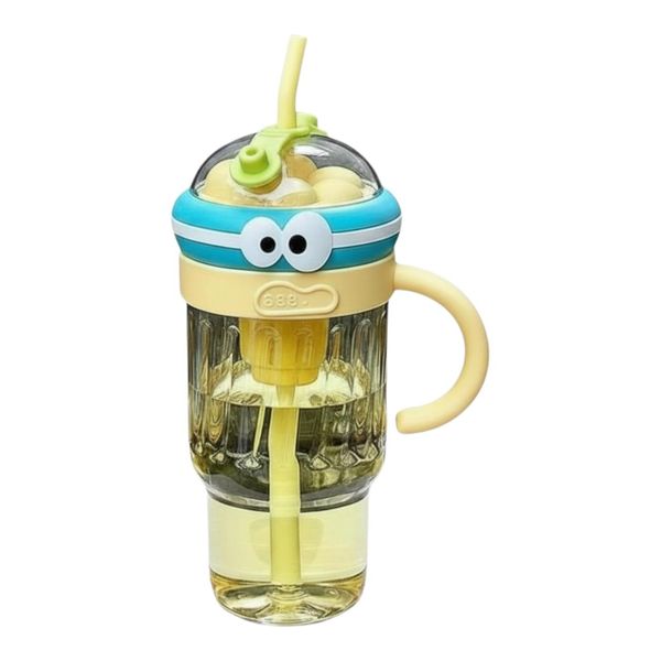 Cartoon Bubble Straw Bottle Set 3-Piece