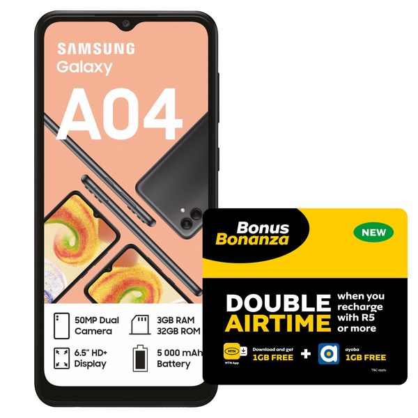 Samsung Galaxy A04 32GB Dual Sim - Black