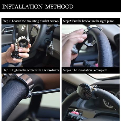 Car Steering Wheel Spinner Knob Wheel Power Ball Steering Spinner