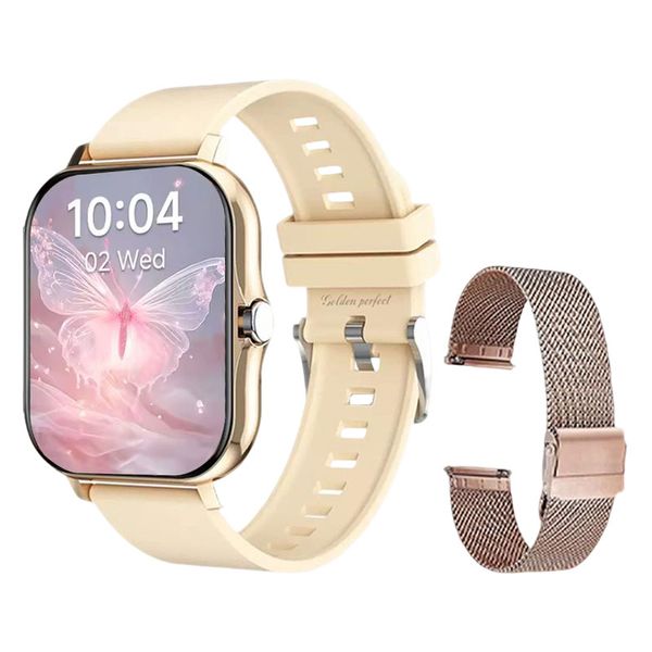 Golden Perfect Women's Smartwatch - Chic Executive Edition