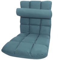 Luxurious Cushioned Flannel Floor Recliner Sofa - 18 Panel