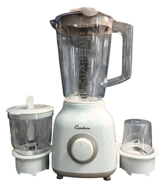 3- in 1 Blender, Juicer&amp; Grinder-, White /Grey 350w Y-8863