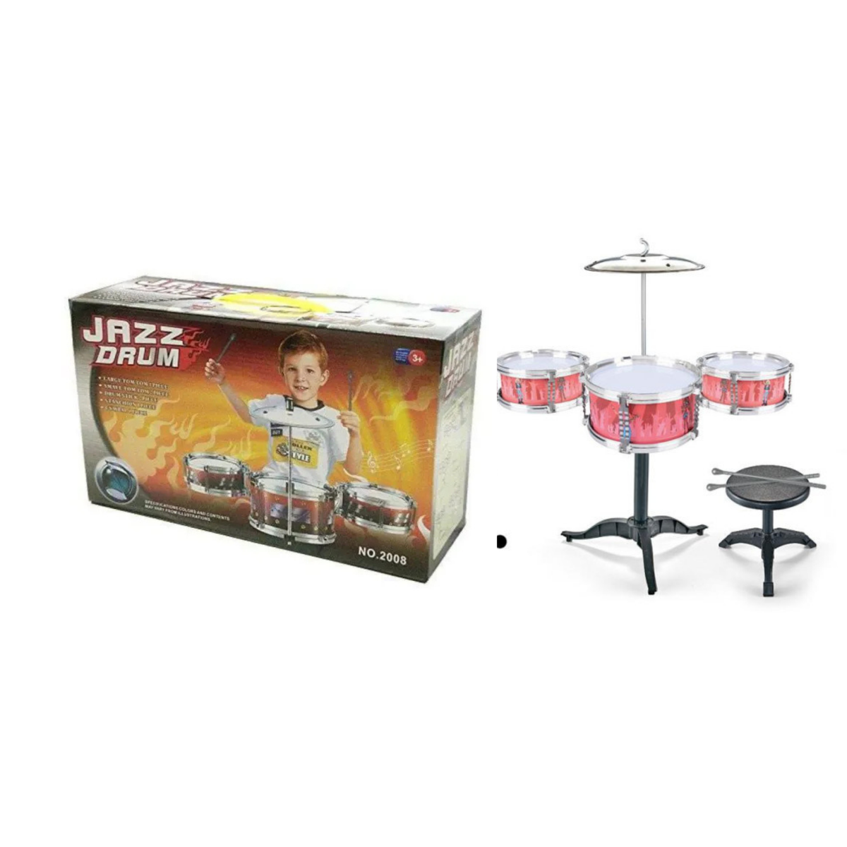 Teenagers & Kid's Drum Set - 7-piece - Musical Instruments for Kids