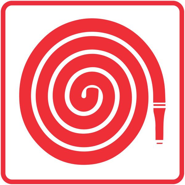 Fire Hose Reel Safety Sign Abs