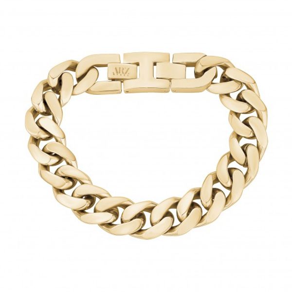 ARZ STEEL Gold Steel Cuban Link Bracelet | Shop Today. Get it Tomorrow ...