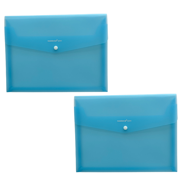 Plastic A4 Expandable Envelope File - Pack of 2