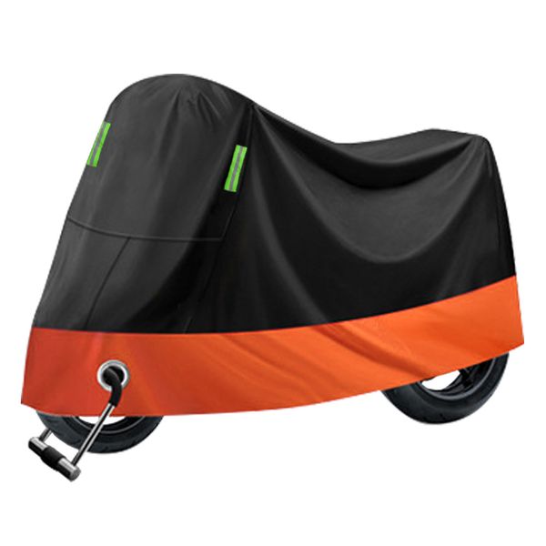 Heavy-Duty Motorcycle Cover-Waterproof, UV-Resistant with Lock Hole Design