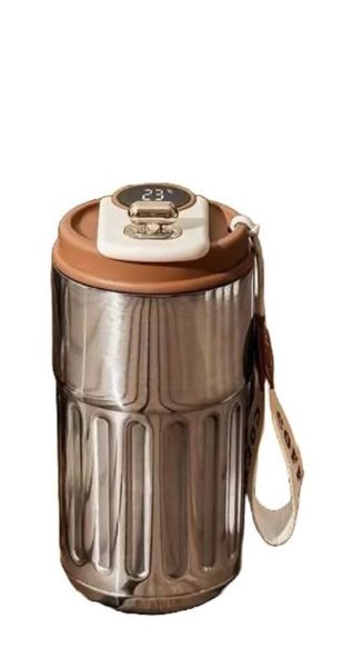 Stainless Steel Insulated Coffee Mug With Smart Temperature Display