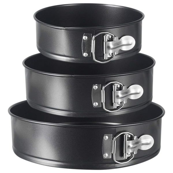 Non-Stick Cake Mould Set - 3pc Round 24x26x28cm