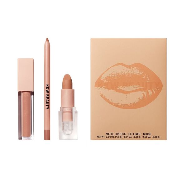 KKW Beauty - Nude 3 Piece Lip Set