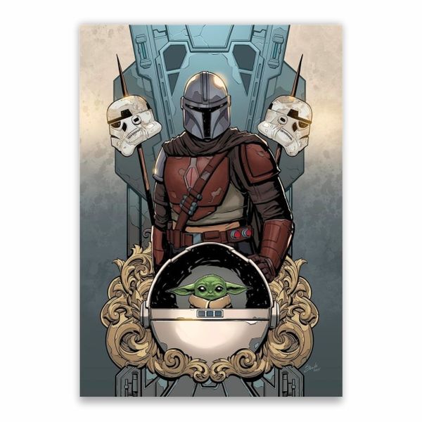 The Mandalorian And Baby Yoda Poster - A1