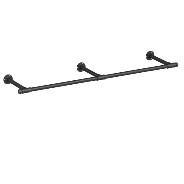 Decor Double Heavy Duty Wall Mounted Clothes Pipe Rack -184cm