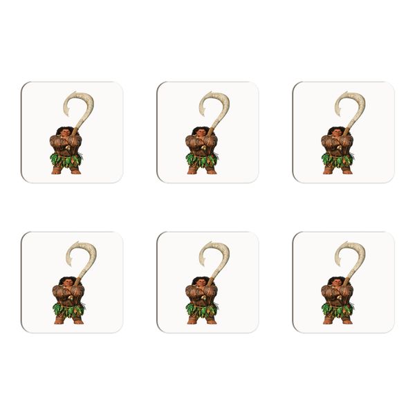 Moana Maui Hook Coasters - Set of 6