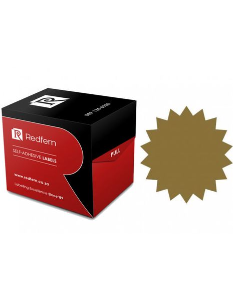 Redfern Notarial Seals - 40mm Gold - 5 Boxes