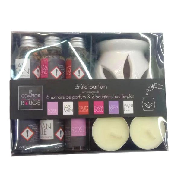 New Six Flavor Non Elecric Essential Oil Warmer Candle Fragrance