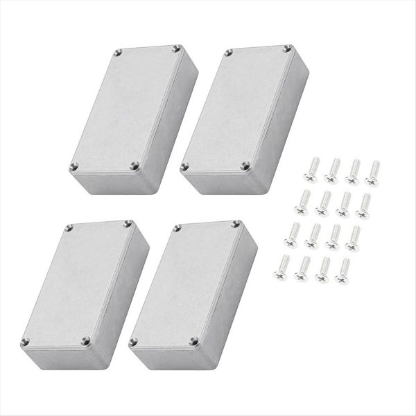 4 Pcs 1590B Guitar Pedal Enclosure Aluminum Diecast Stomp Box