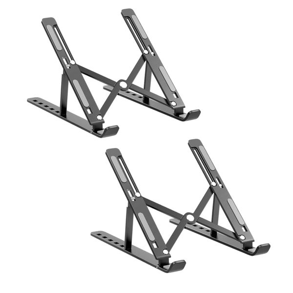 Computer Foldable Portable Laptop/Tablet Plastic Stand (240 cm) Set Of 2