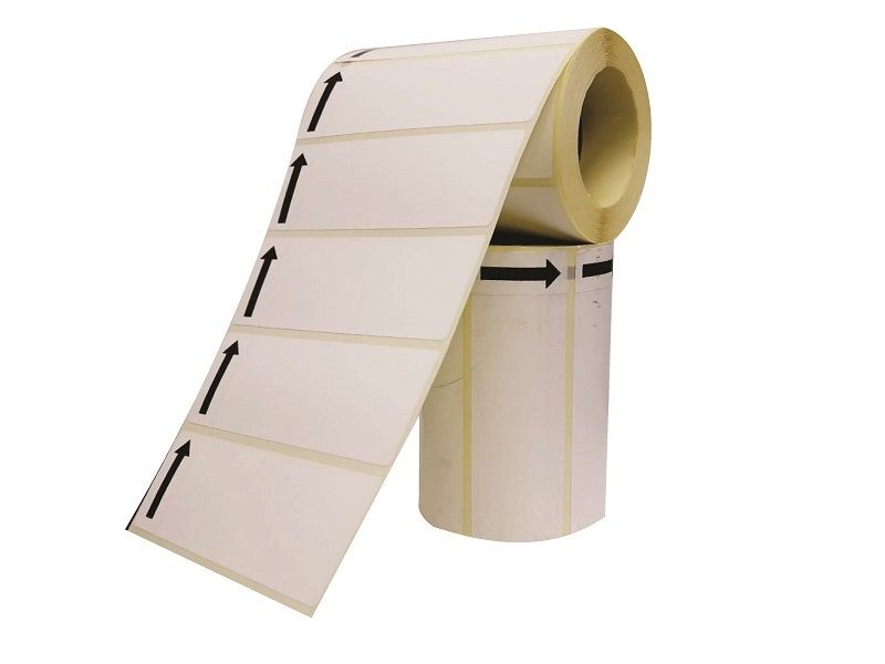 White Black 10 Pack Arrow Thermal Label Roll (100X30X500)