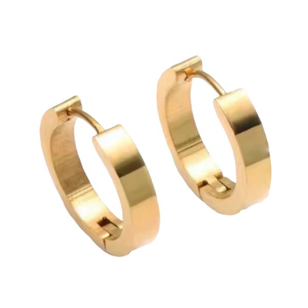 Vixen Womens 9ct Yellow Gold Hoop Earrings