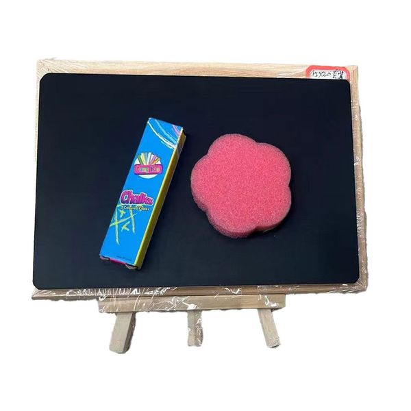 High Quality Blackboard On Easel With Chalk &amp; Sponge Set With ReVibe Pen