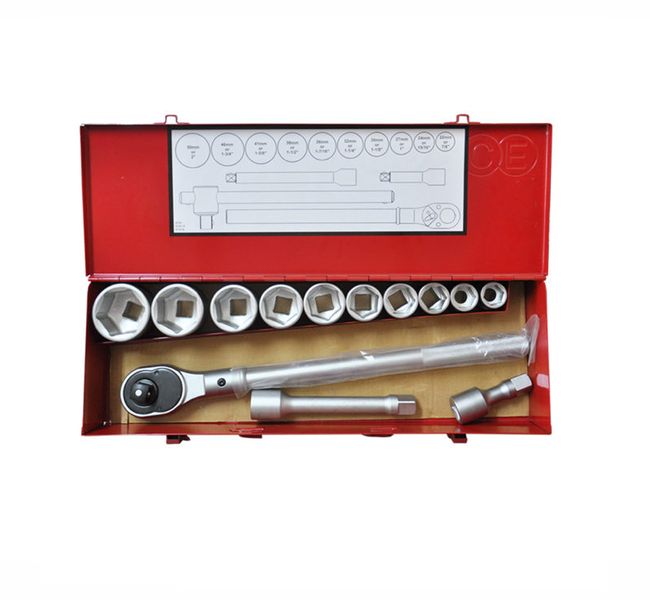 Force - 14 Piece 3/4" Dr Socket Set 22-50mm Bihex