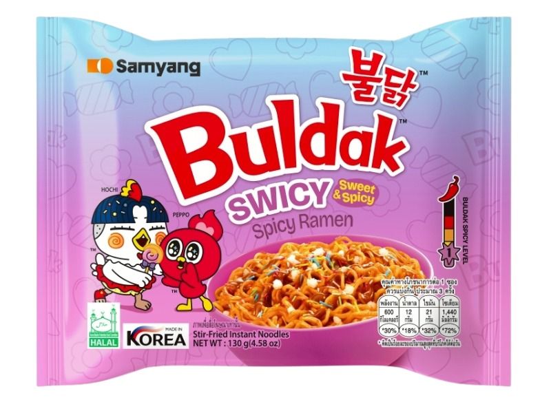Spicy Buldak Korean Fire Noodles-Swicy Flavour-Sweet &amp; Spicy 8 Pack-Samyang