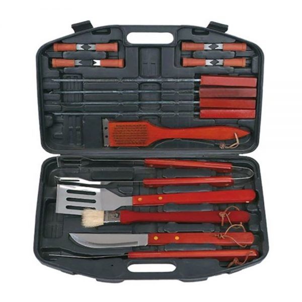 18-Piece Stainless-Steel Braai Grilling Set