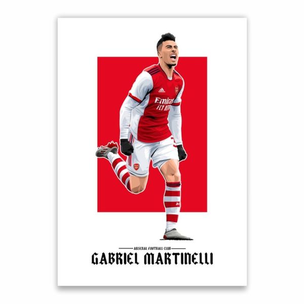 Gabriel Martinelli Arsenal Football Club Poster - A1
