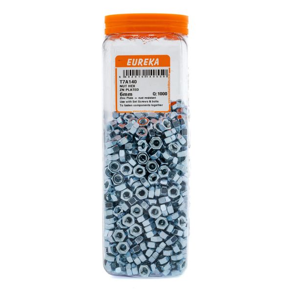 EUREKA Hex Nuts Zinc Plated 6mm Q:1000 T7A140